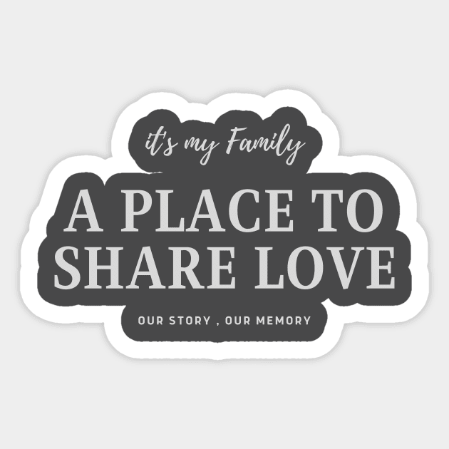 family is our love Sticker by MyopiTrendStore